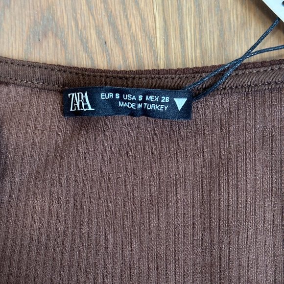 ZARA, Small, Brown Mini Dress - Picture 4 of 5